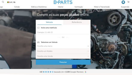 B-Parts lança nova loja online em Portugal e reforça a sua liderança europeia no mercado de peças automóveis usadas