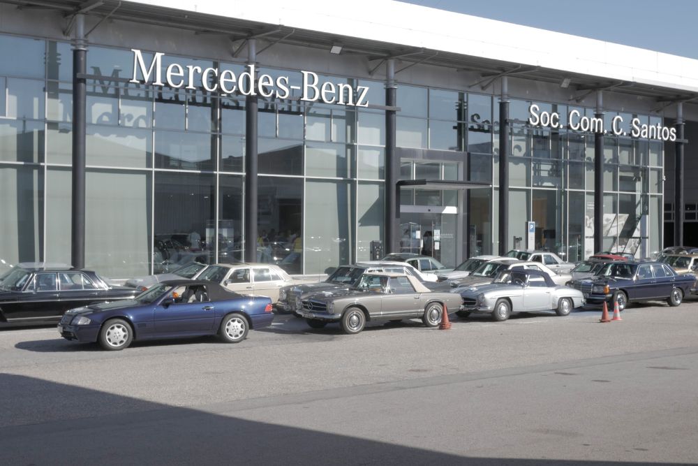 Primeiro Passeio de Clássicos Soc. Com. C. Santos reúne 40 Mercedes-Benz históricos