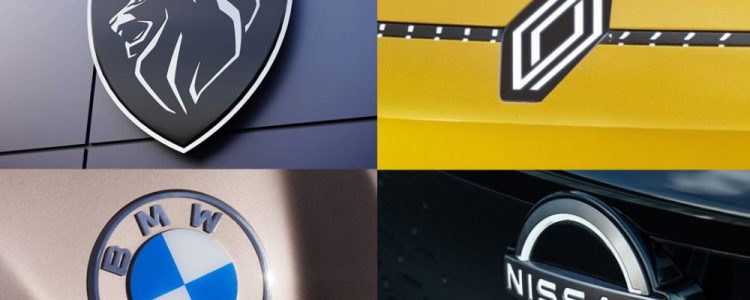 Os logótipos dos fabricantes de automóveis mudam para reflectir o mercado automóvel digital