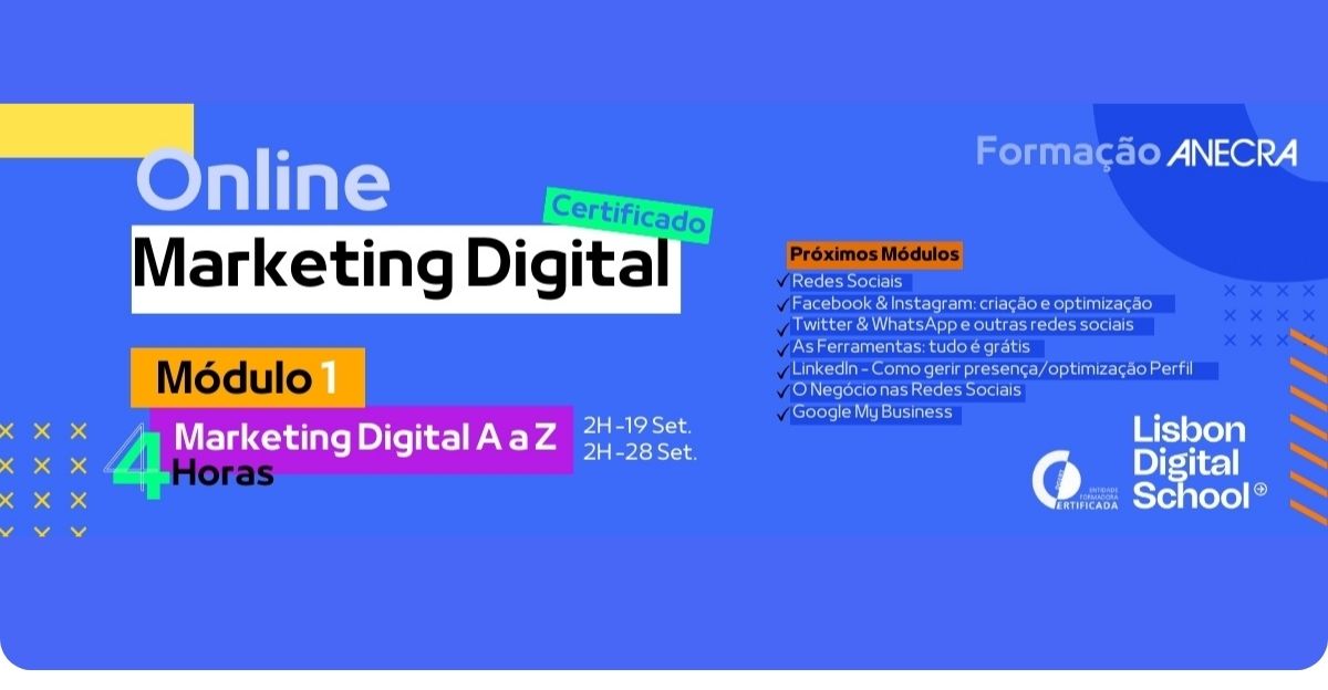 ANECRA promove curso de Marketing Digital