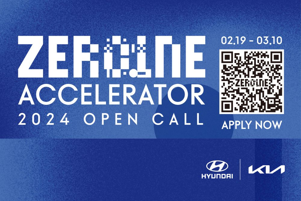Hyundai Motor Group está a recrutar startups para a open call do primeiro semestre do ZER01NE Accelerator 2024