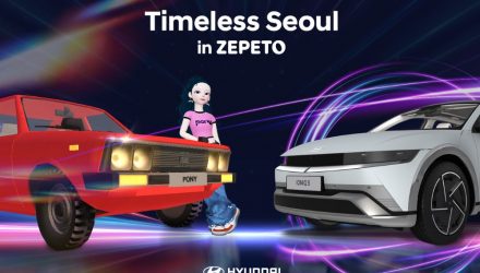 Hyundai revive icónico modelo PONY em ambiente vintage, em Seul, no universo virtual de avatares ZEPETO 3D