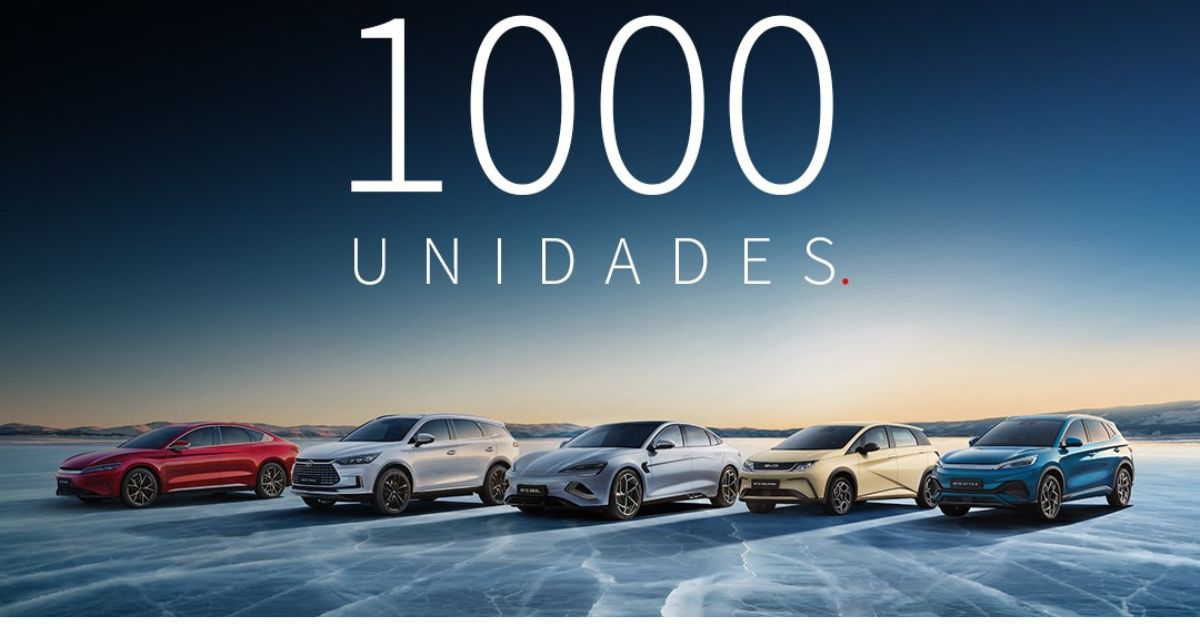 BYD supera as 1000 vendas de veículos novos, em menos de um ano, em Portugal