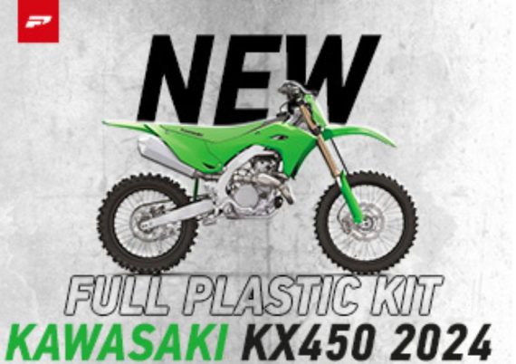 Novos Kits Completos de Plástico Kawasaki KX 450 2024