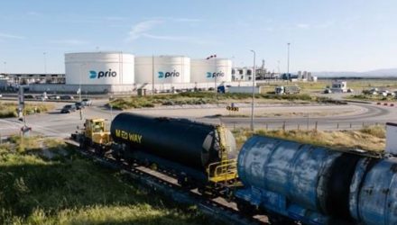PRIO inaugura serviço de transporte de biocombustível por comboio no Porto de Aveiro